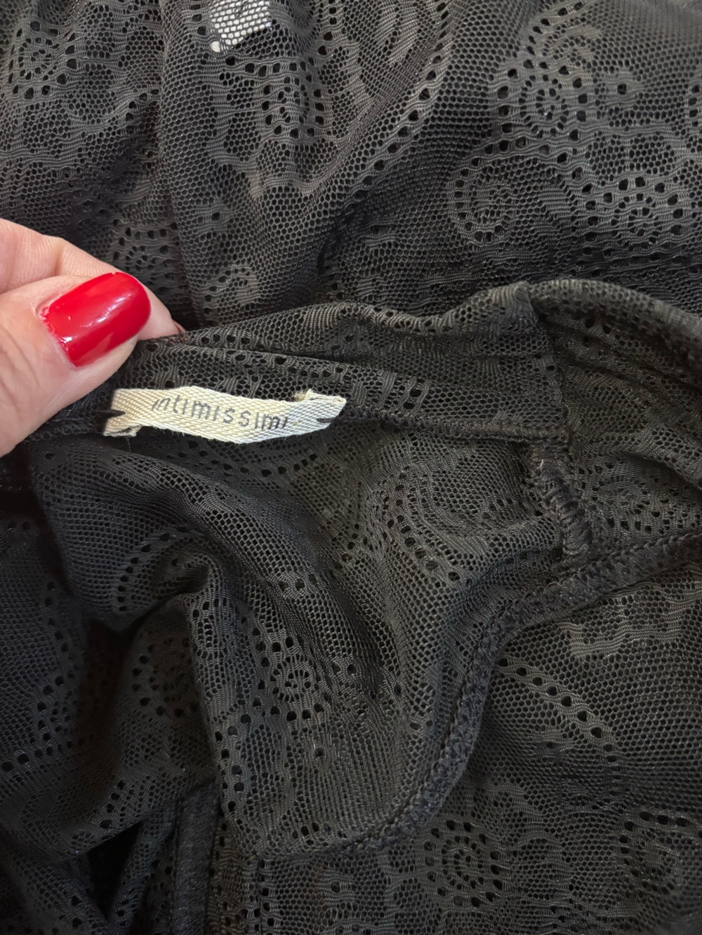 Intimissimi Black Lace Bodysuit - Picture 7 of 11